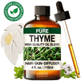 thumbnail image 1 of Kukka Thyme Essential Oil with Aromatherapy Stone - 100% Pure French Herbaceous Scent for Diffuser, Skincare, Hair Care & DIY - 4 fl oz, 1 of 6