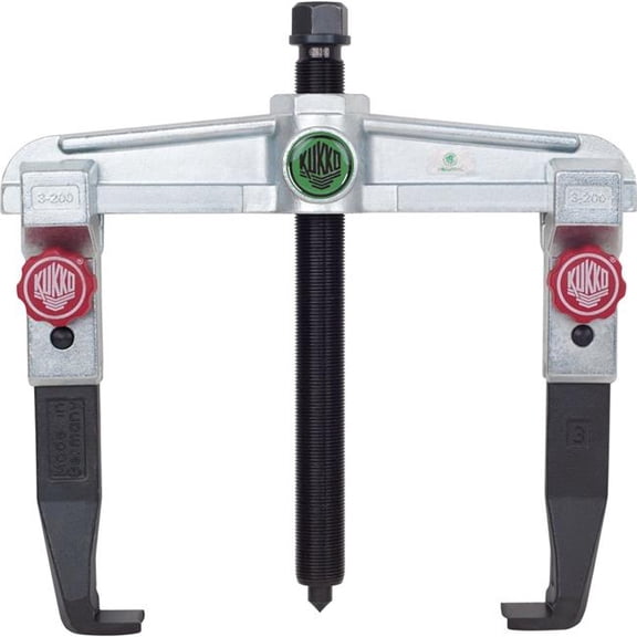 Kukko Quality Tools B2688821 Narrow 2-Arm Puller - Quick Adjust - 8-Ton Capacity - 9.875 in. Open - 7.875 in. Reach