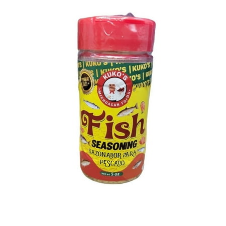Kuko's Adobos Fish Seasoning Latin Spice Blend Mix for Grilled Seafood 5 oz.