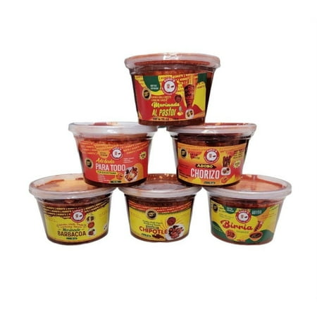 Kuko's Adobos Marinade Sauce Chili Paste 6-Pack 16 oz, Birria, Al Pastor, Chipotle, Chorizo, Barbacoa, Adobada