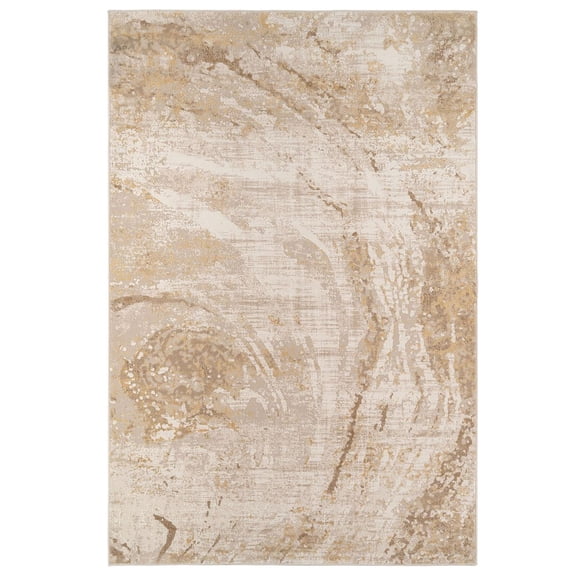Kukoon Beige Elegant Classic Living Room Rug