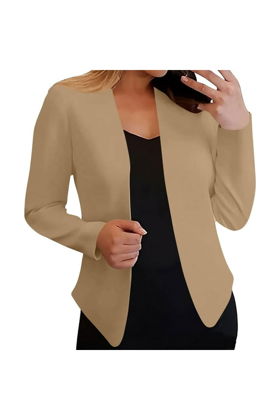 Blazers for Women Business Casual Long Sleeve Open Front Suit Jackets