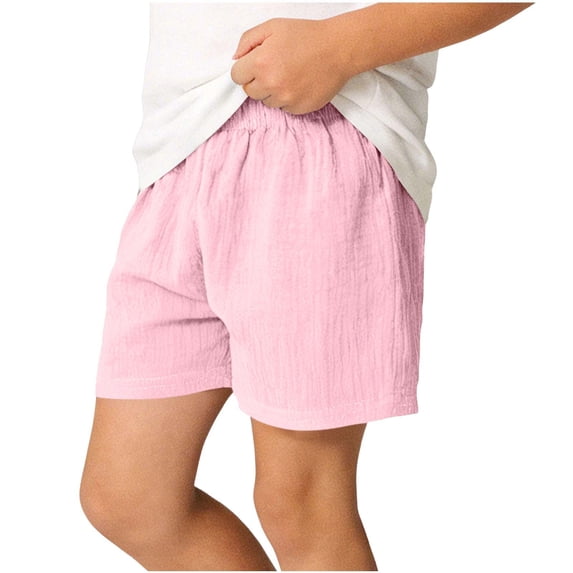 Kukoosong Boys' Shorts with Elastic Waist, Lightweight Casual Summer Shorts for Kids, Teen Boys Beach Vacation Short Pants