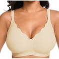 thumbnail image 1 of Kukoosong Bralette Bras for Women Fashion Plus Size Women's Thin Bra without Rims Gathering Breathable Underwear Daily Bras, Sizes L, 1 of 6