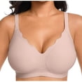 thumbnail image 1 of Kukoosong Bralette Bras for Women Fashion Plus Size Women's Thin Bra without Rims Gathering Breathable Underwear Daily Bras, Sizes S, 1 of 7