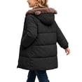 thumbnail image 1 of Kukoosong Girls Long Hooded Puffer Coat, Sherpa Hood Full‑Zip Quilted Mid‑Length Padded Jacket with Pockets, Fall Winter Windproof Warm Outerwear for School Outdoor Snow and Daily Wear, 1 of 6