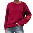 thumbnail image 1 of Kukoosong Halloween Sweatshirts for Women Lightweight Graphic Crewneck Pullover Tops, 1 of 5