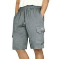 thumbnail image 1 of Kukoosong Men's Athletic Workout Shorts with Pockets Summer Comfort Fit Drawstring Waist Gym Training Shorts Men Shorts, 1 of 7
