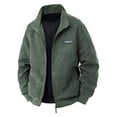 thumbnail image 1 of Kukoosong Men's Bomber Jacket Lightweight Casual Lapel Button Corduroy Jackets Zip Up Shacket Jackets with Pocket, 1 of 6