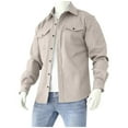 thumbnail image 1 of Kukoosong Men's Corduroy Cotton Lightweight Jackets Casual Western Long Sleeve Button Down Shacket Jackets, 1 of 6