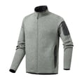 thumbnail image 1 of Kukoosong Men's Fleece Jacket High Elastic Half-Open Stand-Up Collar Warm Sports Jacket, 1 of 6