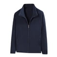 thumbnail image 1 of Kukoosong Men's Fleece Zip Up Jacket Soft Thick Shaggy Fleece Jacket Winter Warm Athletic Sweatshirt, 1 of 5