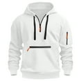 thumbnail image 1 of Kukoosong Men's Hooded Sweatshirt Big & Tall Boys' Long Sleeve Zip-Up Pullover Hoodie with Multiple Pockets, 1 of 4