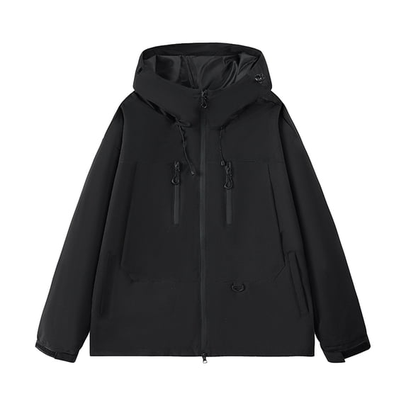 Kukoosong Men's Lightweight Bomber Jacket Outdoor Waterproof Rain Jacket Travel Hiking Golf Hooded Windbreaker