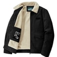 thumbnail image 1 of Kukoosong Men's Lightweight Jackets Padded Corduroy Zipper Jacket Long Sleeve Hoodless Casual Jacket, 1 of 6