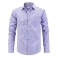 thumbnail image 1 of Kukoosong Men's Plaid Button Down Shirts Cotton Long Sleeve Shirts Comfort Fit, 1 of 5