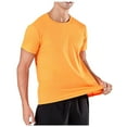 thumbnail image 1 of Kukoosong Men's Quick-Dry Elastic Short Sleeve Crew Neck T-Shirt, Activewear Workout Top for Gym, Running, Sports Men Summer Casual Workout Tops, 1 of 7