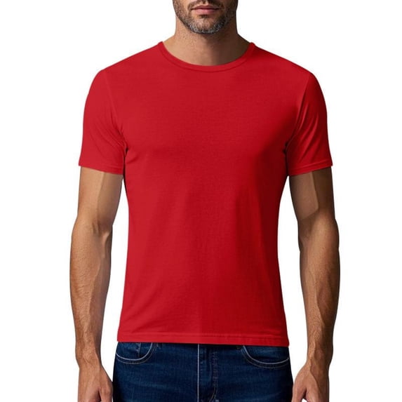 Kukoosong Men's Solid Color Quick-Dry Breathable Short Sleeve Workout T-Shirt for Running Gym and Outdoor Sports Men Summer Casual Workout Tops