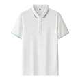 thumbnail image 1 of Kukoosong Men's Solid Short Sleeve Polo Shirt, Regular Fit Comfortable Breathable Moisture Wicking for Casual and Office Wear Men Golf T Shirt Casual Workout Tops, 1 of 4