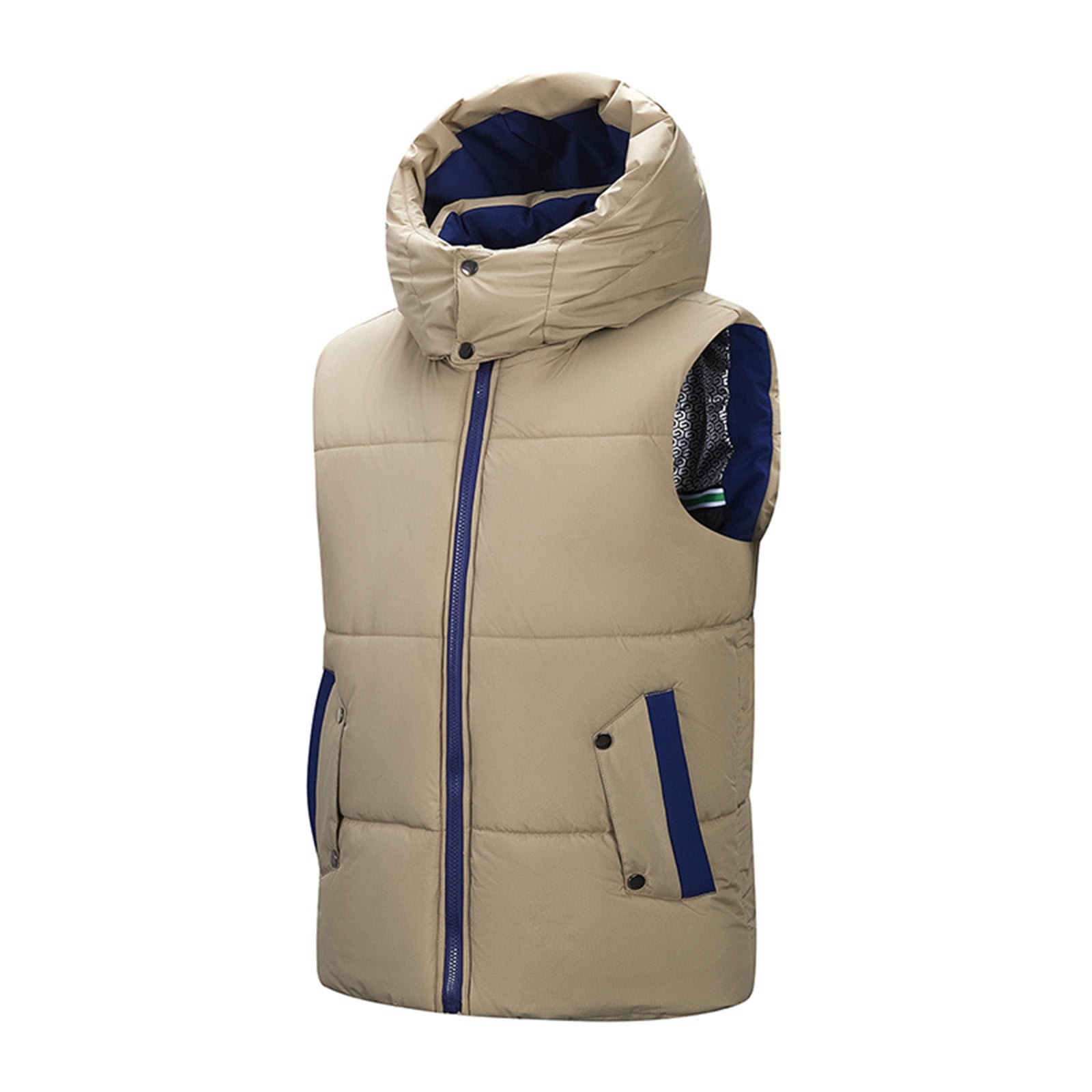 Kukoosong Men's Windproof Lightweight Golf Vest Winter Softshell Sleeveless Jacket for Running Hiking Sports