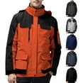 thumbnail image 1 of Kukoosong Men's Winter Skiing Jackets, Outdoor Water Resistant Fleece Climb Windbreakers, Insulated Thermal Snowboard Jacket, Detachable Hood Windproof Parka Rain Jacket, 1 of 7