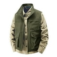 thumbnail image 1 of Kukoosong Men's Workwear Vest JacketLightweight Multi-Pocket Outdoor Photography Undershirt Coat, 1 of 6
