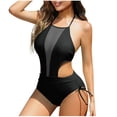 thumbnail image 1 of Kukoosong One-Piece Swimsuit for Women High Waist Backless with Removable Chest Cushion No Steel Support Tummy Control Slimming Bathing Suit, 1 of 6
