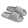 thumbnail image 1 of Kukoosong Sandals Women Mens Solid Color Slippers Super Soft Breathable Anti-Slip Bedroom Home Slippers Flat Sandals for Women Gray 39, 1 of 2