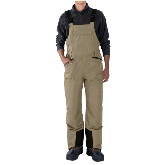 Kukoosong Skiing Bibs for Men, Women Snow Ski Overalls, Windproof Insulated Romper Snowpants, Softshell Snowboard Bib Overalls