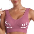 thumbnail image 1 of Kukoosong Sports Bras for Women Fashion Women's Traceless Comfortable No Steel Ring Breathable Gathering Bra Underwear, Sizes 4XL, 1 of 7