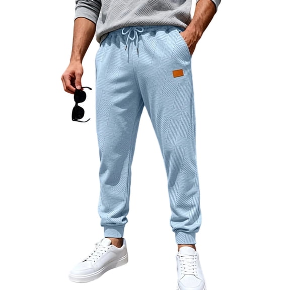 Kukoosong Trouser for Men, Men's Sports Pants, Casual Solid Color Pants, Elastic Waist Waistband Drawstring Pants, Khakis Pants