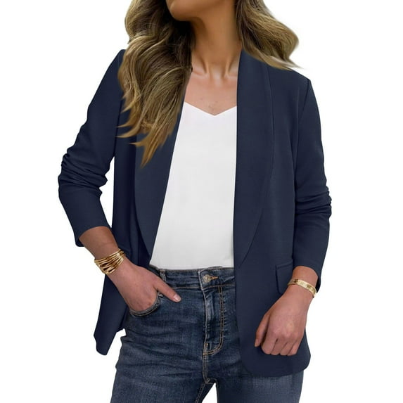Kukoosong Women's Blazers Business Casual Long Sleeve Open Front Suit Jackets