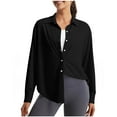 thumbnail image 1 of Kukoosong Women's Button Down Shirts Casual Long Sleeve Turndown Collar Blouse Work Tops, 1 of 6