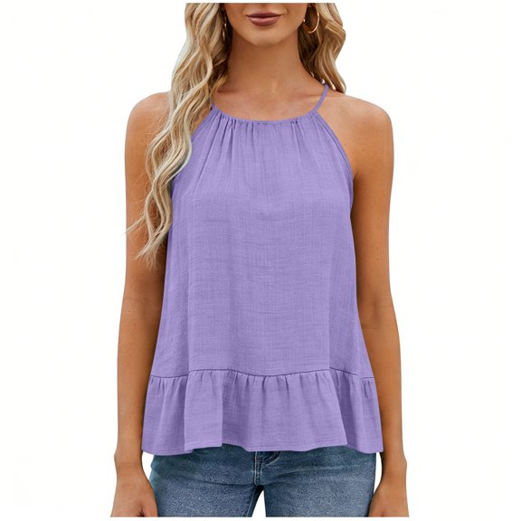 Kukoosong Women's Casual Sleeveless Crop Top with Lace Trim, Strapless Bandeau Tank for Spring and Summer, Solid Color Polyester Blouse for Daily Wear and Party