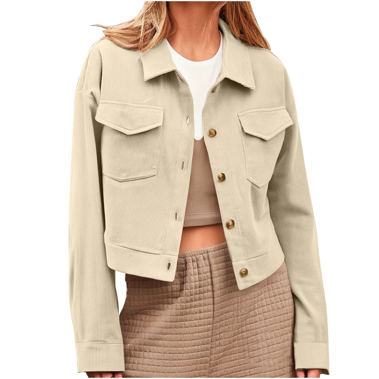 Kukoosong Women's Denim Jackets, Oversized Fall Winter Circular Neck ...