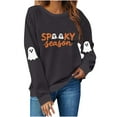 thumbnail image 1 of Kukoosong Women's Halloween Sweatshirts Oversized Loose Crewneck Pullover Sweater, 1 of 6