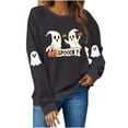 thumbnail image 1 of Kukoosong Women's Halloween Sweatshirts Oversized Loose Crewneck Pullover Sweater, 1 of 6