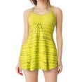 thumbnail image 1 of Kukoosong Women's One-Piece Swim Dress with Skirt, Breathable Push-Up Swimsuit with Removable Padded Bra and Spaghetti Straps for Slim Modest Conservative Swimwear, 1 of 5