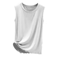 thumbnail image 1 of Kukoosong Women's Pajama Tank Top Solid Color Sleeveless Crew Neck for Summer HomeWear Tops, Breathable and Comfortable LoungeWear Tops Nighty for Women, 1 of 7