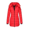 thumbnail image 1 of Kukoosong Women's Puffer Jackets, Winter Warm Zip Up Quilted Down Coat, Outdoor Casual Padded Keep Warm Cold Protection Lightweight Jackets with Pockets, 1 of 6