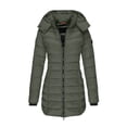thumbnail image 1 of Kukoosong Women's Puffer Jackets, Winter Warm Zip Up Quilted Down Coat, Outdoor Casual Padded Keep Warm Cold Protection Lightweight Jackets with Pockets, 1 of 6