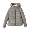 thumbnail image 1 of Kukoosong Women's Puffer Jackets, Winter Warm Zip Up Quilted Down Coat, Outdoor Casual Padded Keep Warm Cold Protection Hooded Jackets with Pockets, 1 of 7