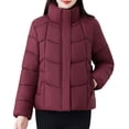 thumbnail image 1 of Kukoosong Women's Quilted Lightweight Jackets, Fall Winter Thicken Puffer Jackets with Pockets, Fashion Casual Zip up Short Parka Coat for Women, 1 of 7