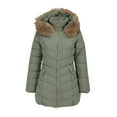 thumbnail image 1 of Kukoosong Women's Quilted Winter Coat, Girls Fashion Casual Warm Down Jackets, Mid Length Hooded Parkas Coats with Pockets, 1 of 6
