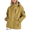 thumbnail image 1 of Kukoosong Women's Softshell Jacket with Hood Outdoor Lightweight Waterproof Fleece Lined Rain Jacket Winter Mountaineering Warm Windbreaker, 1 of 6