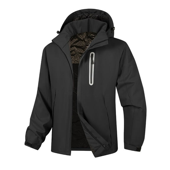 Kukoosong Women's Softshell Jacket with Hood Outdoor Waterproof Fleece Lined Rain Jacket Winter Mountaineer Warm Windbreaker