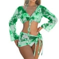 thumbnail image 1 of Kukoosong Women's Two Piece Swimsuit Set with Swim Skirt, Open Back Racerback, Back-Smoothing High Elastic Bikini for Beach and Pool, 1 of 7