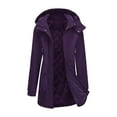thumbnail image 1 of Kukoosong Women's Waterproof Rain Jacket Outdoor Windproof Parka Jacket with Hood Winter Warm Pocket Windbreaker, 1 of 6