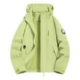 thumbnail image 1 of Kukoosong Women's Waterproof Rain Jacket with Hood Outdoor Winter Warm Windbreaker Raincoat, 1 of 3