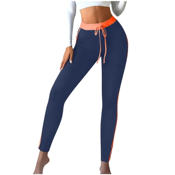 Kukoosong Yoga Pants for Women, Women's Fashion Casual Solid Color Pants, Elastic Waist Comfortable Long Pants, Workout Athletic Leggings